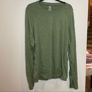 Saxx Mens Long Sleeve Green Henley XXL